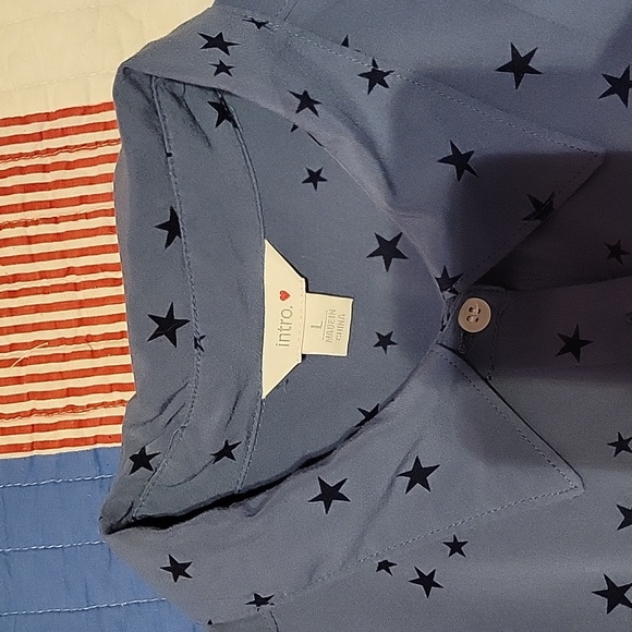 Intro❤️ button up, tie waist shirt. - Picture 2 of 4